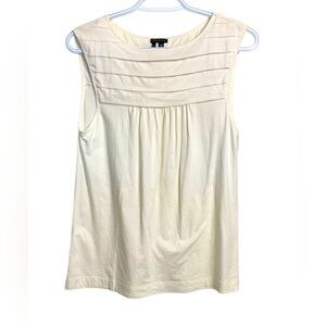 Theory Off White Tunic Style Sleeveless Summer Top